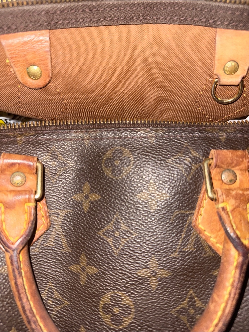 AUTHENTIC Vintage Louis Vuitton Leather Iconic Speedy 30 luxury bag- Circa 2000 - Picture 9 of 10